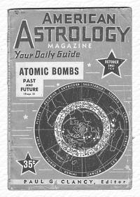 la copertina dell'American Astrology dell'Ottobre 1951