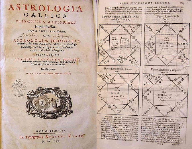 Astrologia Gallica - il Frontespizio dell' Opera originale stampata in Latino nel 1661 e conservata presso la Biblioteca Scientifica di Olomouc-