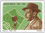 il francobollo che commemora il centenario della nascita di Nicolo' Carosio emesso dalle Poste Italiane nel 2007