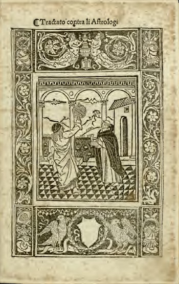 il frontespizio dell'opuscolo di Girolamo Savonarola del 1499