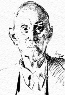 Crowley in un disegno di Augustus John del 1946