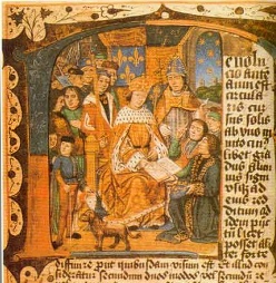 Enrico VI riceve in dono il Tetrabiblos