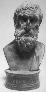busto di Epicuro conservato al Museo Archeologico Nazionale di Napoli