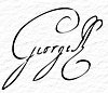 firma di re Giorgio III d'Inghilterra