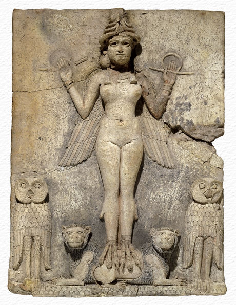 Lilith tavoletta del XIX° sec aC rinvenuta ad Ur e conservata nella Stanza 56 del British Museum