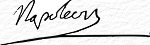 la firma di Napoleone Bonaparte