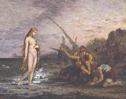 la nascita di Venere di Gustave Moreau