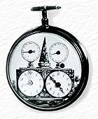 orologio francese a quattro quadranti per scandire i ritmi del calendario rivoluzionario