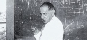 il filosofo Karl Popper durante una lezione nel 1962